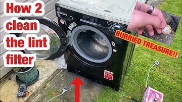Hoover H Wash & Dry HBDS485D2ACBE80 || How to clean the lint filter