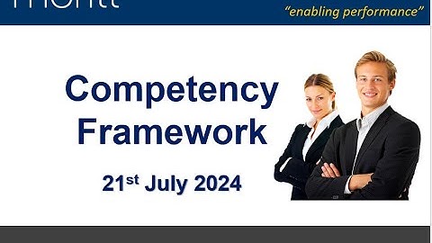 Competency Framework (Session 2) on 21st July 2024