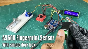 How to make a DIY door lock system with AS608 fingerprint sensor | DIY door locker with Arduino