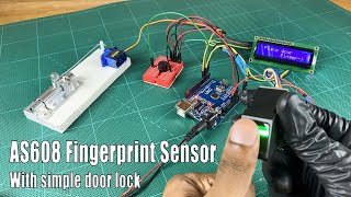 How to make a DIY door lock system with AS608 fingerprint sensor | DIY door locker with Arduino