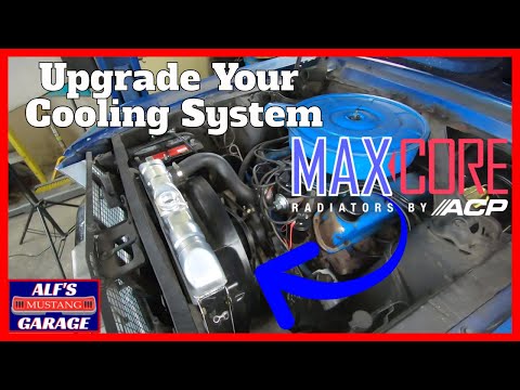 67 Mustang - ACP Maxcore Aluminum Radiator & Fan Shroud Upgrade -289 Ford V8