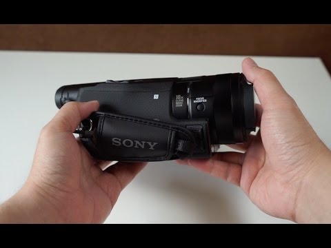 Sony FDR-AX100 4K Camcorder Unboxing