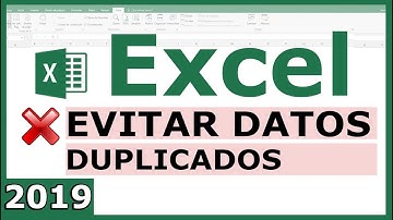 Como evitar introducir datos duplicados en Excel 2020 (No permitir valores duplicados)