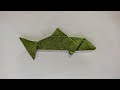 How To Make Origami Salmon - Origami Salmon Instructions - YouTube
