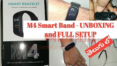M4 SMART BAND - UNBOXING AND FULL SETUP / HOW TO CONNECT M4 SMART BAND WITH MOBILE #M4 FITPRO BAND #
