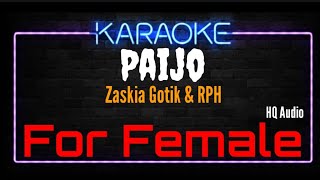 Karaoke Paijo ( For Female ) Original Music HQ Audio - Zaskia Gotik & RPH