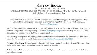 2026-05-19 Speciafl Mtg Study Session Agenda