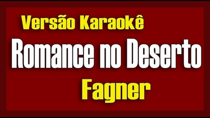 Fagner - Canteiros - Karaokê (Versão Fran Lima) 