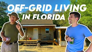 OffGrid SelfSufficient Cabin Tour in Northern Florida