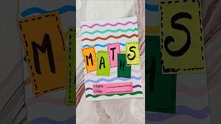 Easy Maths front page design#frontpage #frontpagedecoration #coverpagedecoration #coverpage