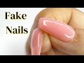 Fake Nails For Beginners At Home Gel X فيك نيلز Soft Gel طريقه لصق الاظافر بالبيز 