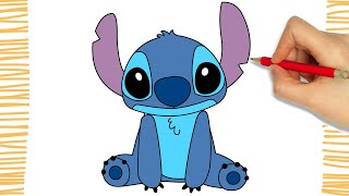 How to Draw STITCH I Easy