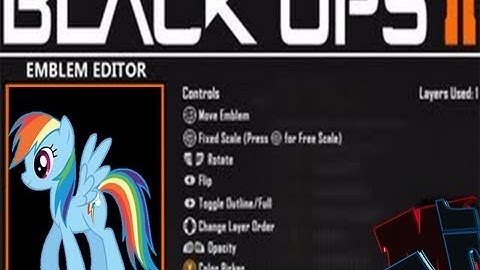 Black Ops 2 - Rainbow Dash Emblem Tutorial/ emblema Rainbow Dash (Thous :D)