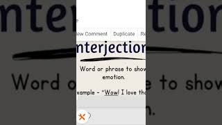 meaning, definition &amp; types of interjection 📝#english #english-language #knowledge #