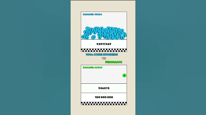 Fibonacci VS 100 Cube numbers #ball #simulation #Satisfying #bouncingball #fyp #number