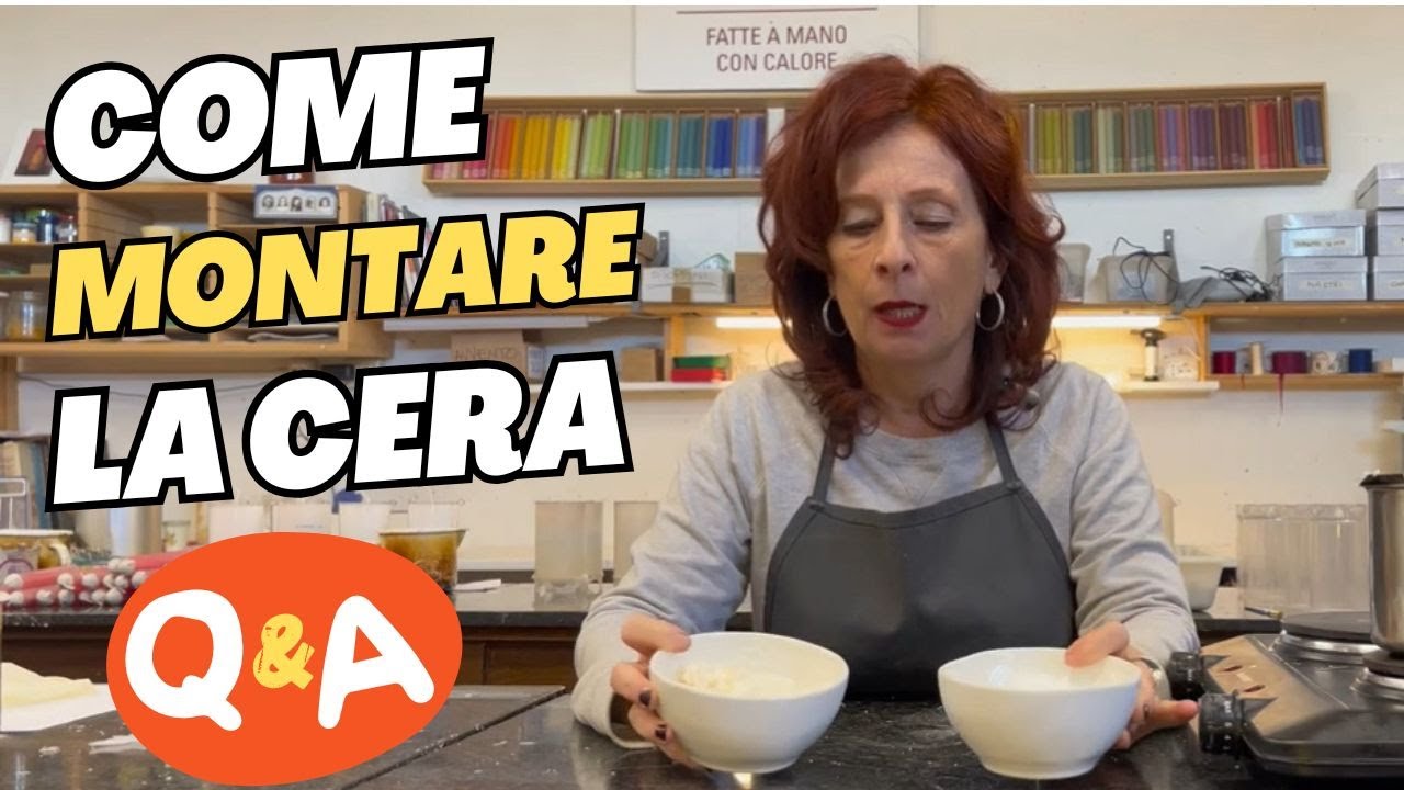 Come montare la cera di soia #candlemaking #candelamica