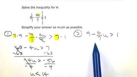 ALEKS:  Solving a 2-step inequality with a fractional coefficient