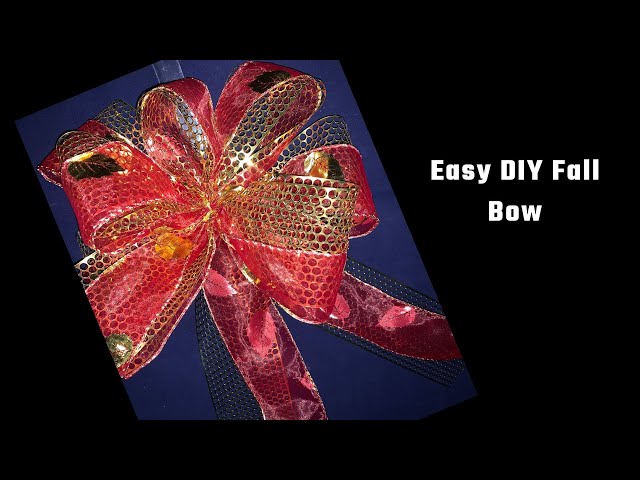 Bowdabra Bow Maker Tutorial/Easy DIY Bow/Make a Wreath Bow/Fall