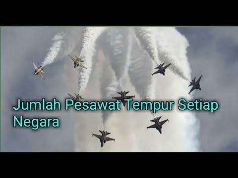 Jumlah Pesawat Tempur setiap Negara di Dunia