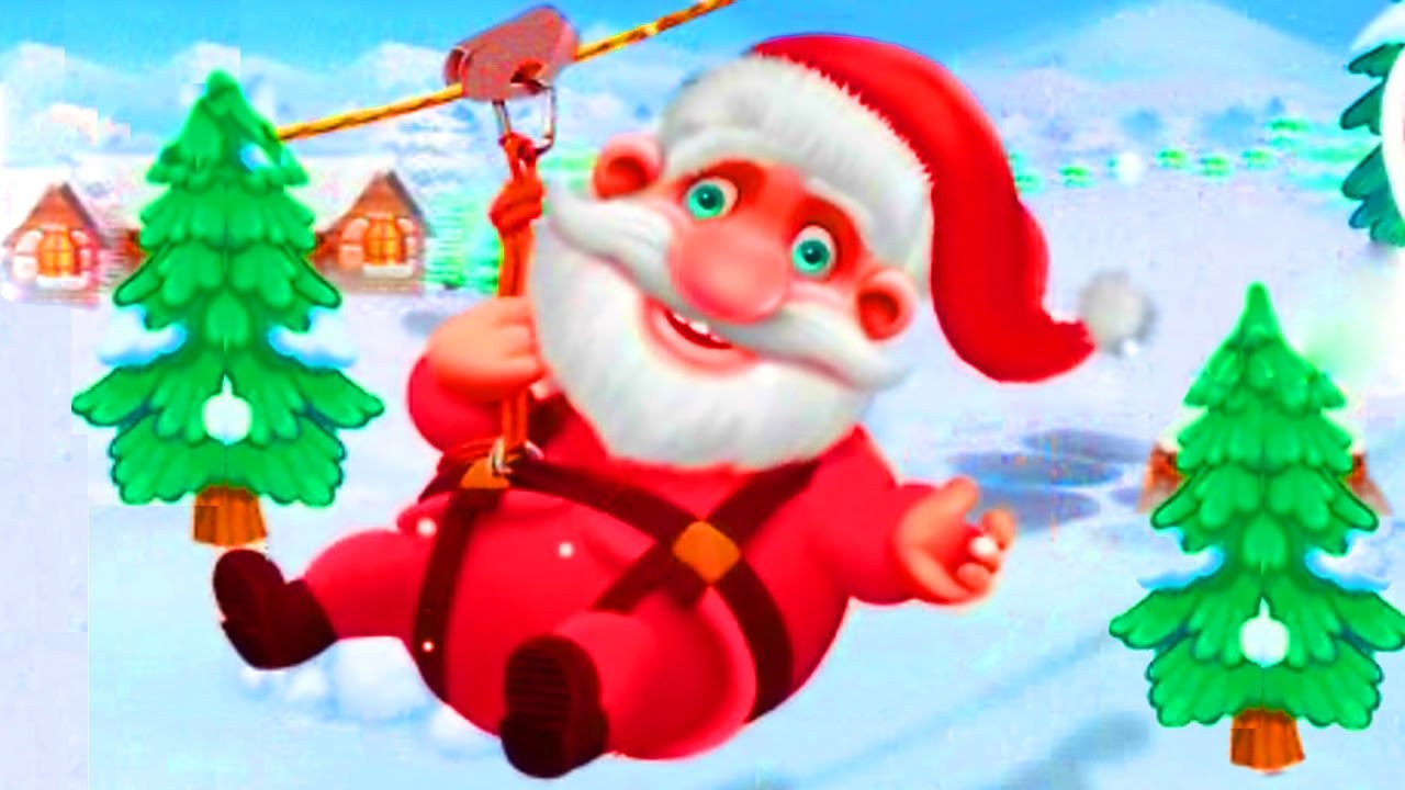 Играем в САНТА КЛАУСА - яркая красочная мультик игра про деда мороза и ...