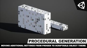 Unity3d Procedural Buildings - Moving Additional Settings From ProGen To Scriptable Object (Part 7)