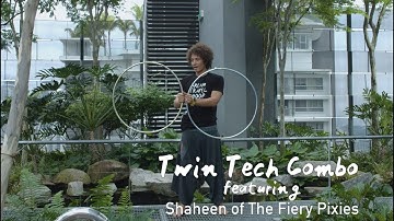 Hula Hoop tutorial: Twin Hoop Tech Combo (featuring Shaheen of The Fiery Pixies)