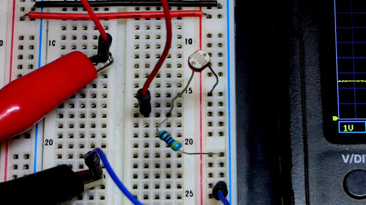 Light dependent resistor LDR variable resistance and as a voltage divider for how to DIY electronics