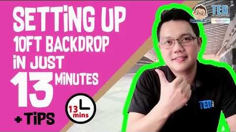 HOW TO INSTALL TENSION FABRIC BACKDROP 10FT & TIPS