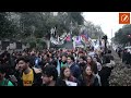 La marcha de antorchas en defensa de la educación pública recorrió la calles para rechazar el ajuste