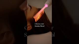 Sunday ritual,high frequency for hair ,lymphatic drainage massage #deep tissue massage #massage ✨️✨️