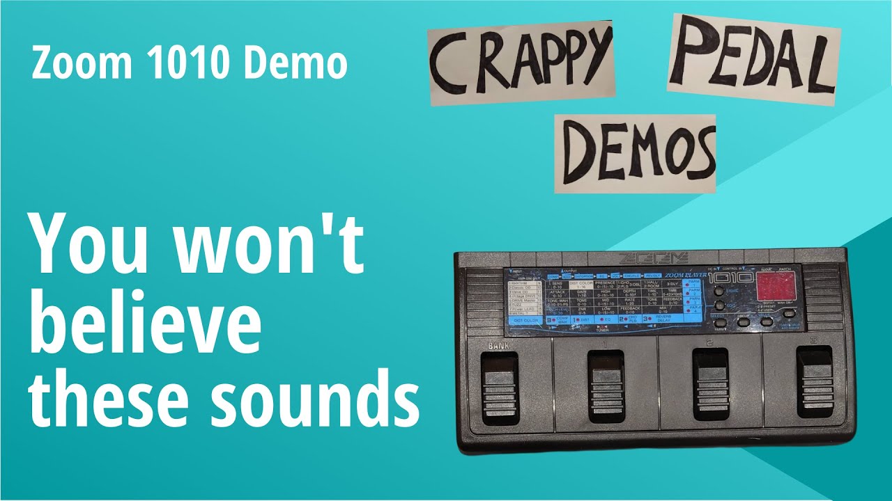 Zoom 1010 Demo - Unbelievable guitar tones - YouTube