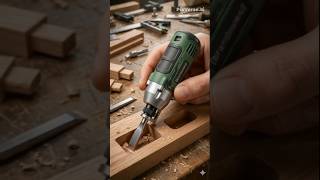 Mini electric mortise corner squaring chisel driver (slot finishing type) #woodworking #wood #tools