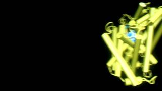 CAVE Drug and Protein Atom Interaction Molecule Simulation 03