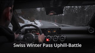 AMG A35 Uphill Run in Swiss Alps | Immersive Mercedes Driving Video | 4K POV | Direct Exhaust Sound!
