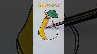 Pear Coloring 🍐✨ #shorts