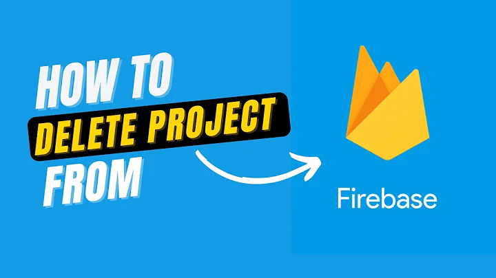 How to Delete project in Firebase | Remove Project from Firebase