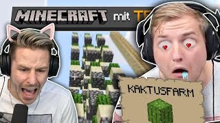 TRYMACS baut eine SINNLOSE KAKTUSFARM.. Die nicht funktioniert.. MINECRAFT mit Trymacs