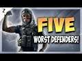 5 Worst Defender Operators - Rainbow Six Siege