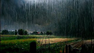 Heavy rain in the beautiful Indonesian countryside||very heavy and strong||insomnia medicine