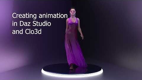 Garment Animation in CLO3D and Rendering in DAZ Studio