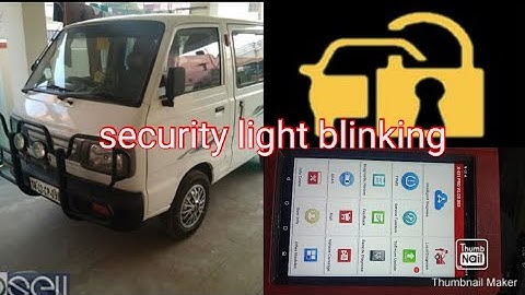 Maruti Suzuki Omni key coding, Omni security light blinking not start 🚗🚗🚙