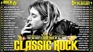 Top 100 Classic Rock Songs 70s 80s 90s ⚡ Queen, Guns N' Roses, Metallica, AC/DC, Aerosmith, Bon Jovi