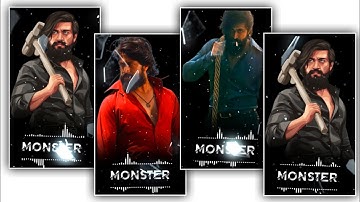 KGF Monster Song Status Video Editing Kinemaster Tamil | Attitude Video Editing Kinemaster