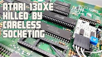 Atari 130XE killed by technician
