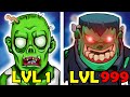 Zombie LVL 1 vs Zombie LVL 999 - Game Vui Nhộn ( Zombie Tấn Công )