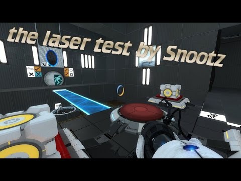 the laser test by Snootz Portal 2 community test chamber