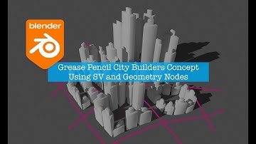 LIVENODING Grease Pencil City Builder Using SV and Geometry Nodes