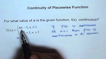Continuity of Piecewise Function Problem 1