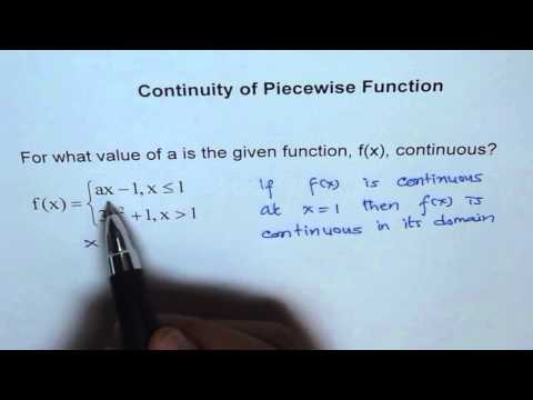 Continuity of Piecewise