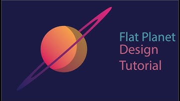 Adobe Flat Planet  Design Tutorial For Beginner | Adobe Illustrator CC..